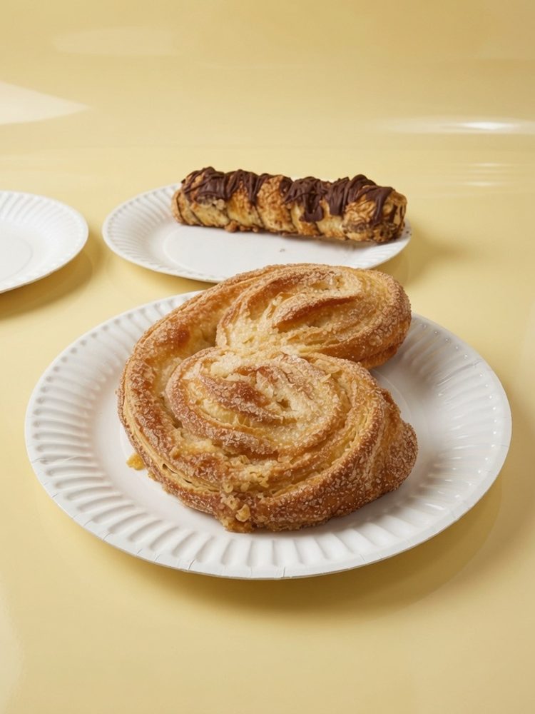 Elephant ear and chocolate twist